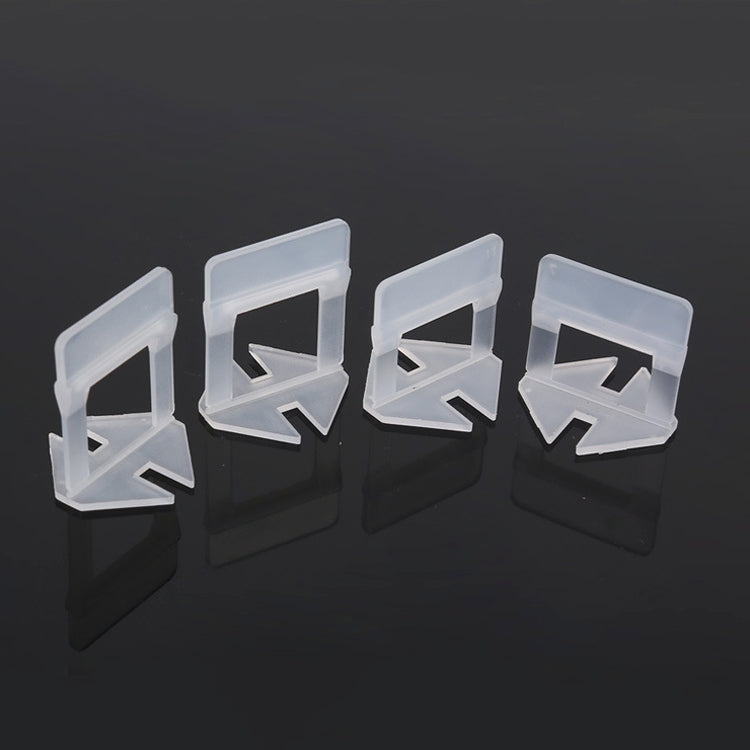 100 PCS 2.0mm Lengthen Tile Leveling System Clips Kit Wall Floor Tile Spacer Tiling Tool  for Paving Locator Tool OG6480, 2.0mm Lengthen