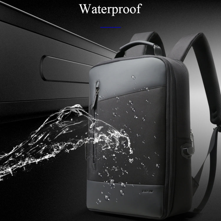 Bopai 851-009911 Business Anti-theft Waterproof Large Capacity Double Shoulder Bag,with USB Charging Port, Size: 30.5x13x45cm, 851-009911