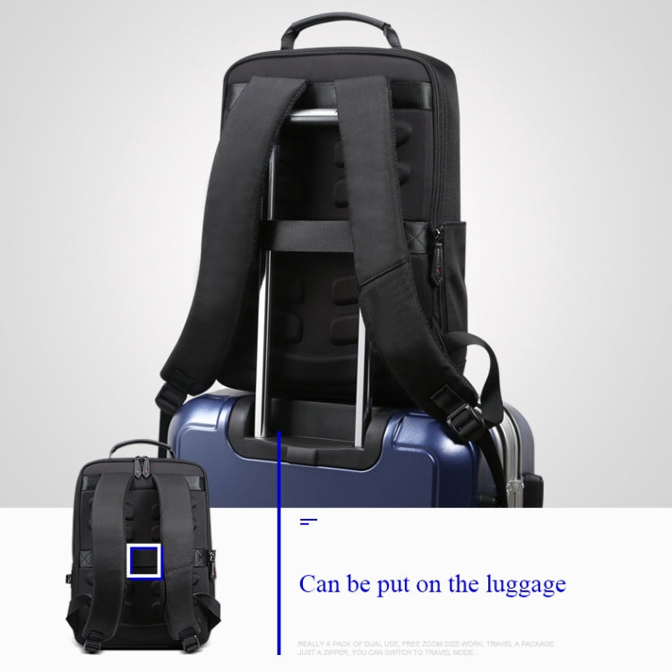 Bopai 851-009911 Business Anti-theft Waterproof Large Capacity Double Shoulder Bag,with USB Charging Port, Size: 30.5x13x45cm, 851-009911