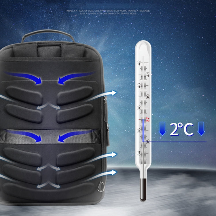 Bopai 751-006561 Large Capacity Business Casual Breathable Laptop Backpack with External USB Interface, Size: 30 x 13 x 43cm, 751-006561