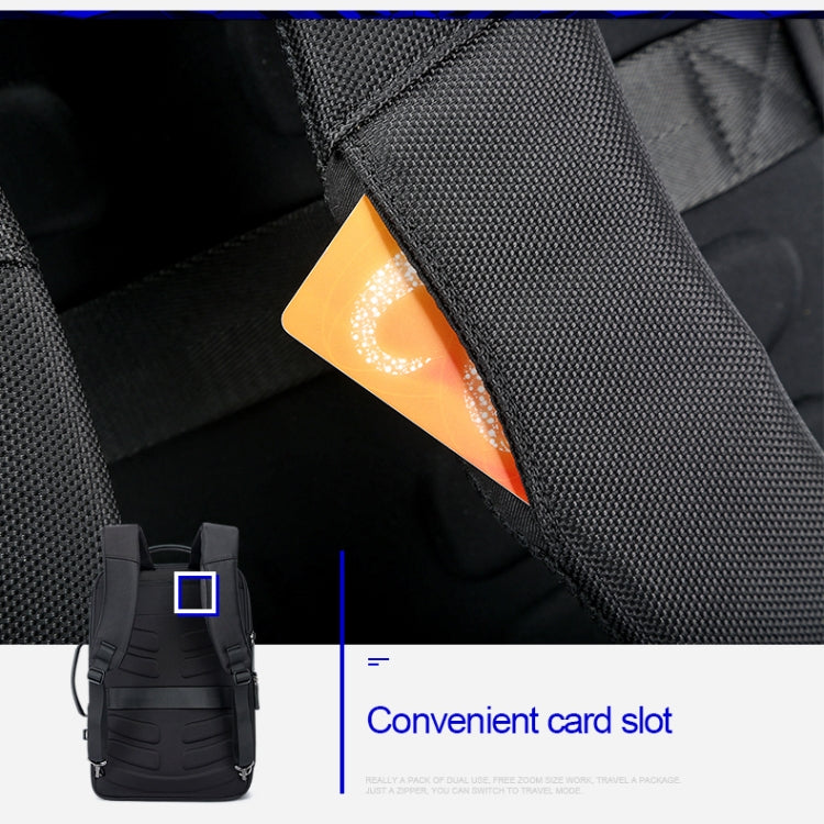 Bopai 751-006561 Large Capacity Business Casual Breathable Laptop Backpack with External USB Interface, Size: 30 x 13 x 43cm, 751-006561