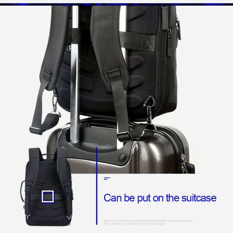 Bopai 751-006561 Large Capacity Business Casual Breathable Laptop Backpack with External USB Interface, Size: 30 x 13 x 43cm, 751-006561