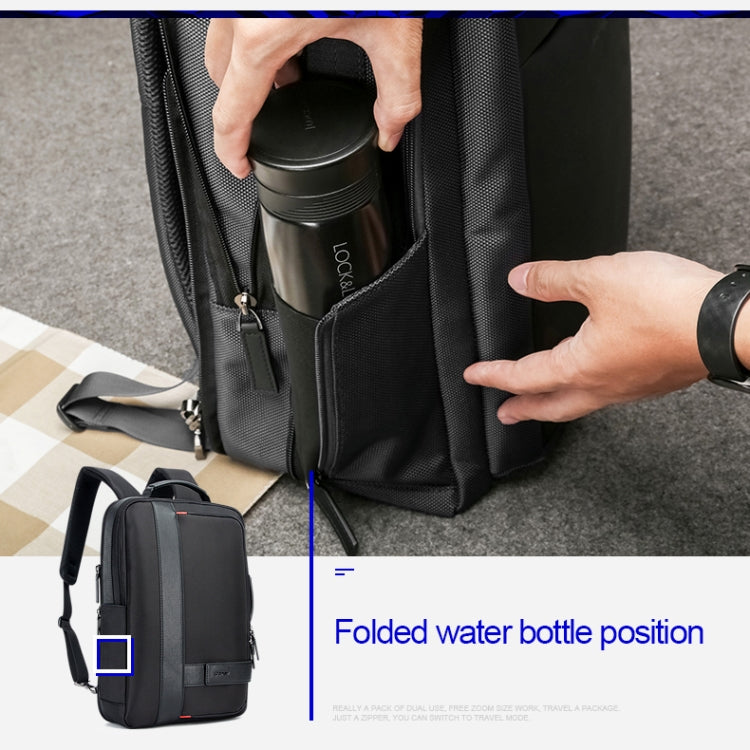Bopai 751-006561 Large Capacity Business Casual Breathable Laptop Backpack with External USB Interface, Size: 30 x 13 x 43cm, 751-006561