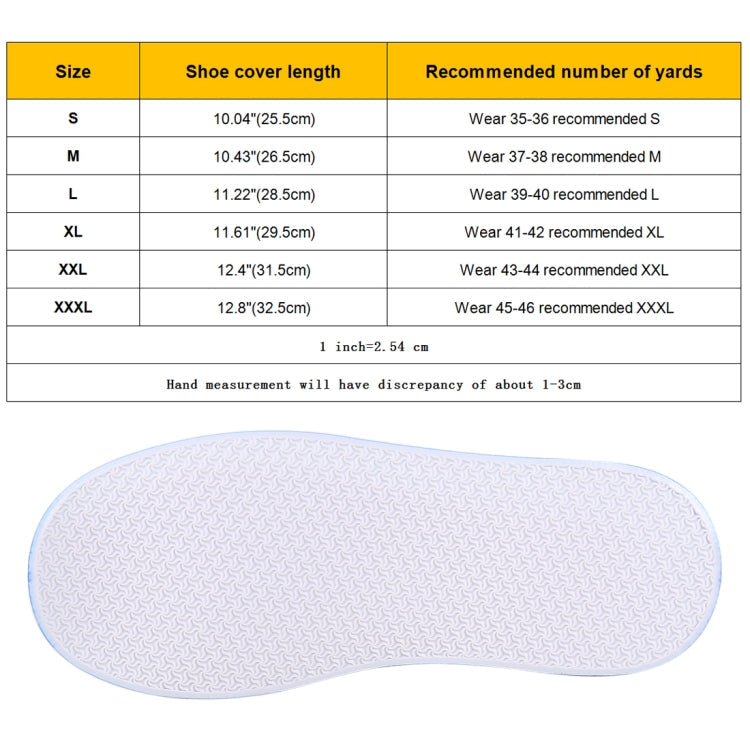 Fashion PVC Non-slip Waterproof Thick-soled Shoe Cover Size: XL, Size: XL