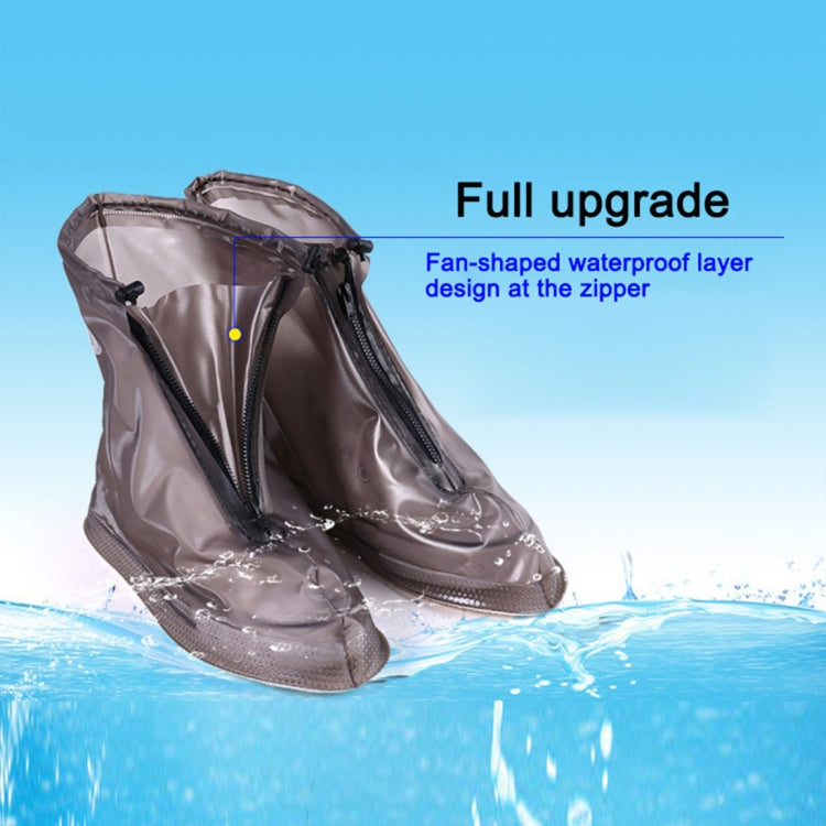 Fashion PVC Non-slip Waterproof Thick-soled Shoe Covers Size: XXL, XXL, Size: XXL