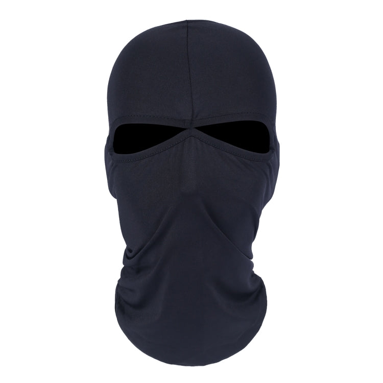 Balaclava Style Unisex Elastic Lycra Dual Holes Biking Head Mask, BT-09 Head Mask(Black)