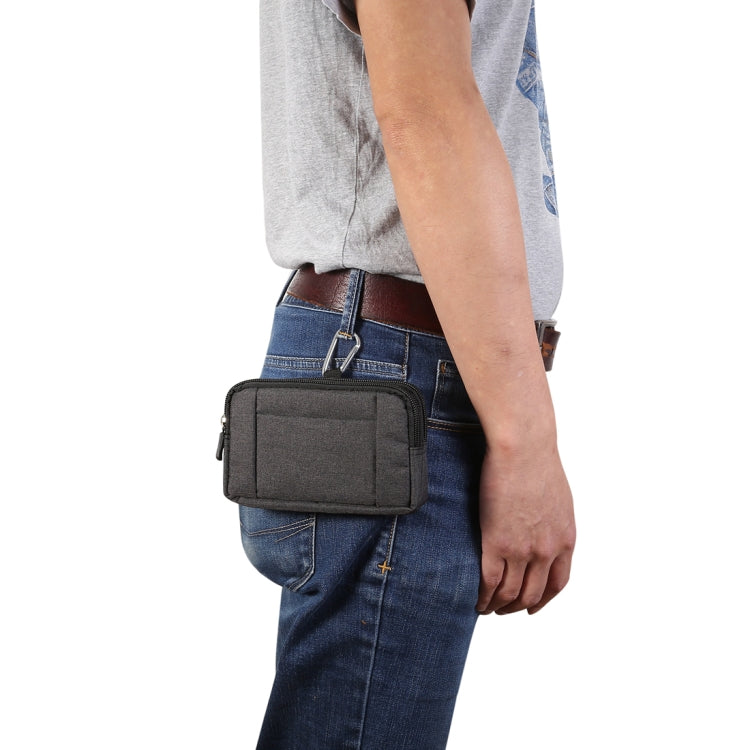 Sports Denim Universal Phone Bag Waist Bag for 5.5~6.3 inch Smartphones, Size: L, L