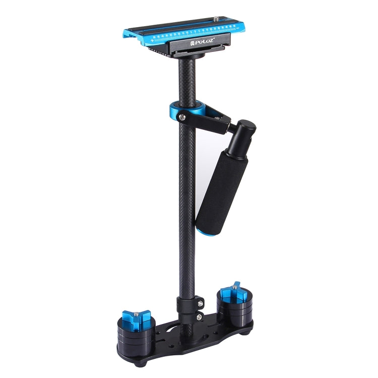 PULUZ 38.5-61cm Carbon Fibre Handheld Stabilizer for DSLR & DV Digital Video & Cameras, Load Range: 0.5-3kg, P60T Blue, P60T Red