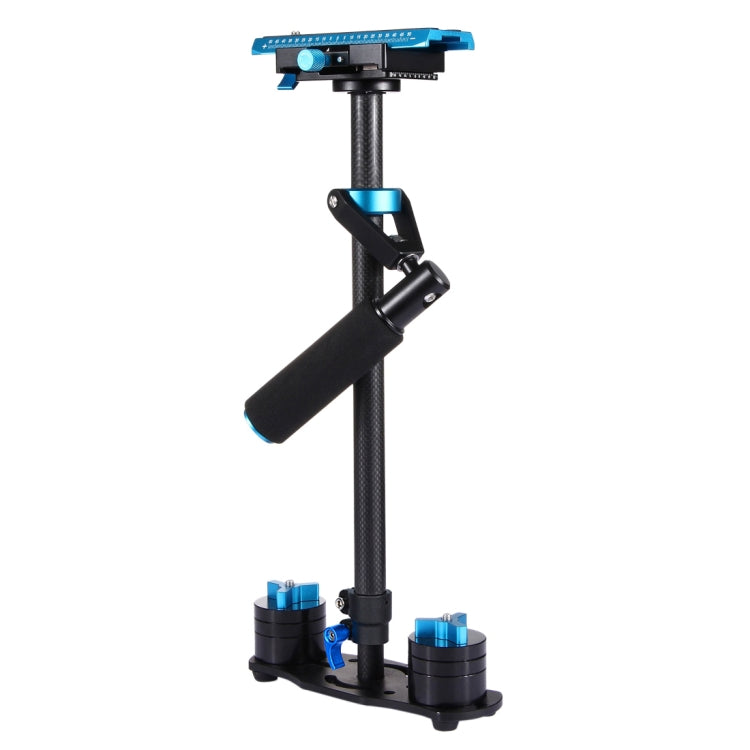 PULUZ 38.5-61cm Carbon Fibre Handheld Stabilizer for DSLR & DV Digital Video & Cameras, Load Range: 0.5-3kg, P60T Blue, P60T Red