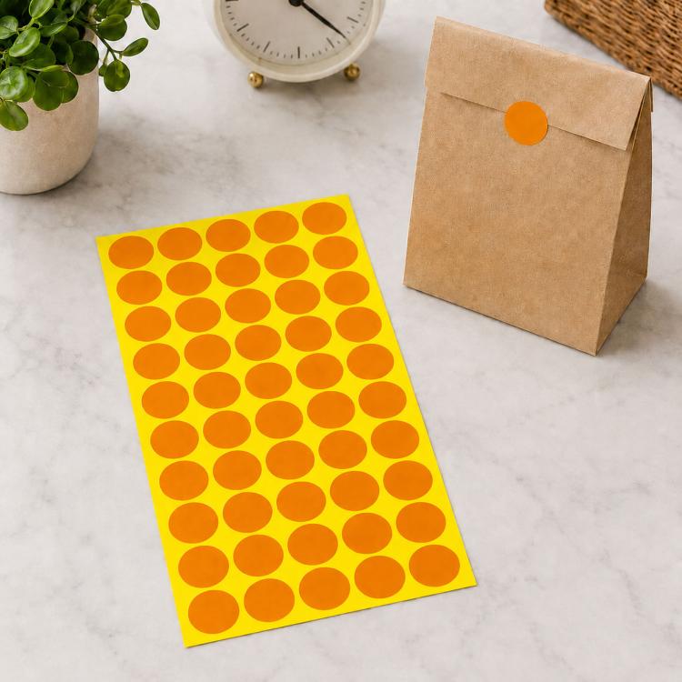 1000 PCS Round Shape Self-adhesive Colorful Mark Sticker Mark Label