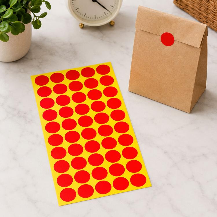 1000 PCS Round Shape Self-adhesive Colorful Mark Sticker Mark Label