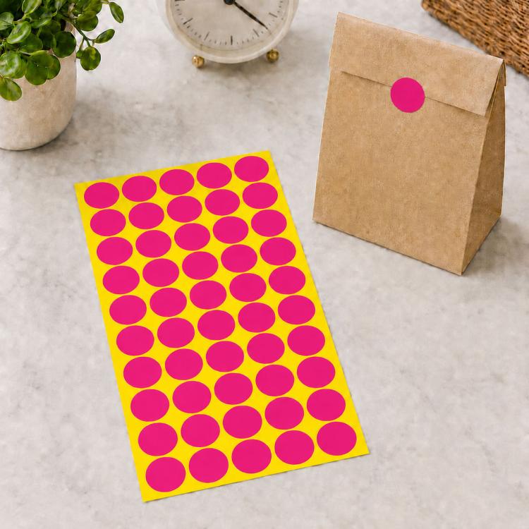 1000 PCS Round Shape Self-adhesive Colorful Mark Sticker Mark Label