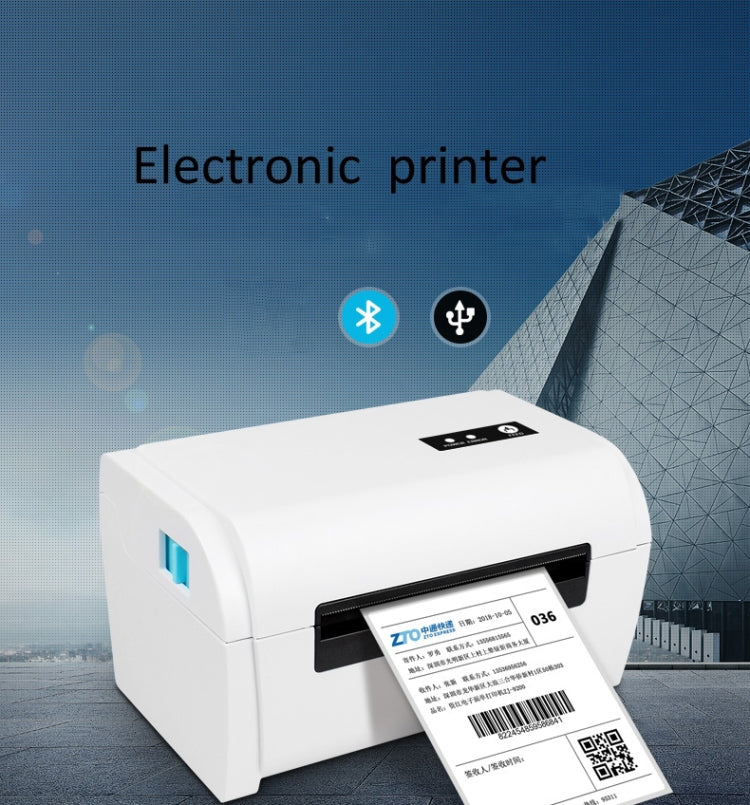 ZJ-9200 Portable USB Port Thermal Bluetooth Ticket Printer with Holder, USB + Bluetooth