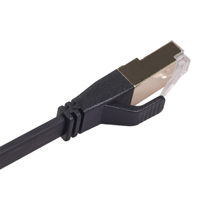 CAT8-2 Double Shielded CAT8 Flat Network LAN Cable, Length: 1m, 1m