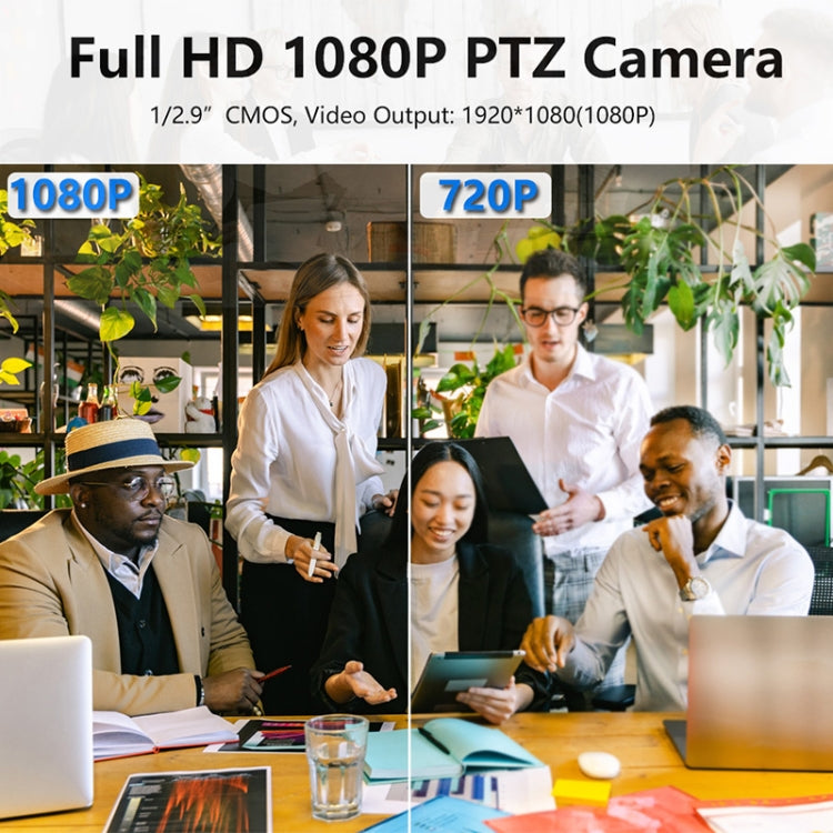 YANS YS-H23UT USB HD 1080P 3X Zoom Video Conference Camera for Large Screen, Support IR Remote Control