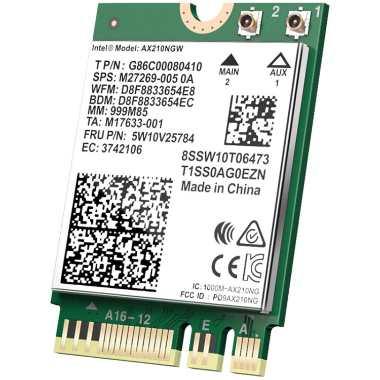 COMFAST AX210 vPro-M 5374Mbps Bluetooth 5.2 Tri-band Wireless Network Card, AX210