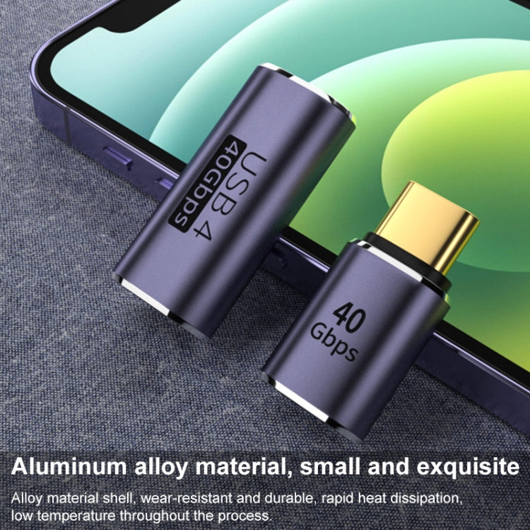 40Gbps USB-C / Type-C 4.0 Female to Female Alloy Adapter, Type-C 4.0 F to F