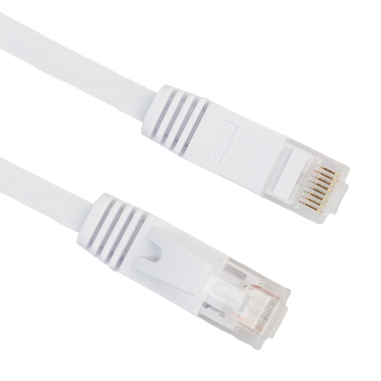 15m CAT6 Ultra-thin Flat Ethernet Network LAN Cable, Patch Lead RJ45, Length: 15m