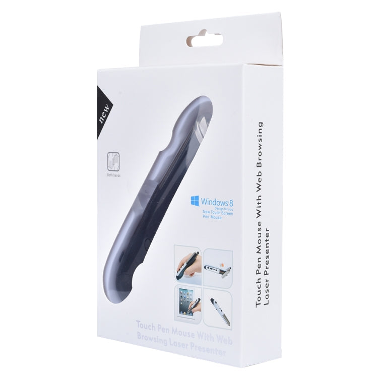 PR-08 6-keys Smart Wireless Optical Mouse with Stylus Pen & Laser Function, Laser Function Blue, Laser Function Red, Laser Function White, Laser Function Black, Laser Function Grey