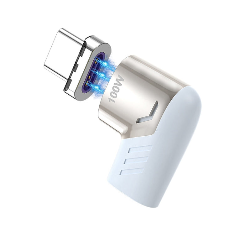 X20 120W PD USB-C / Type-C Female to USB-C / Type-C Elbow Magnetic Charging Adapter