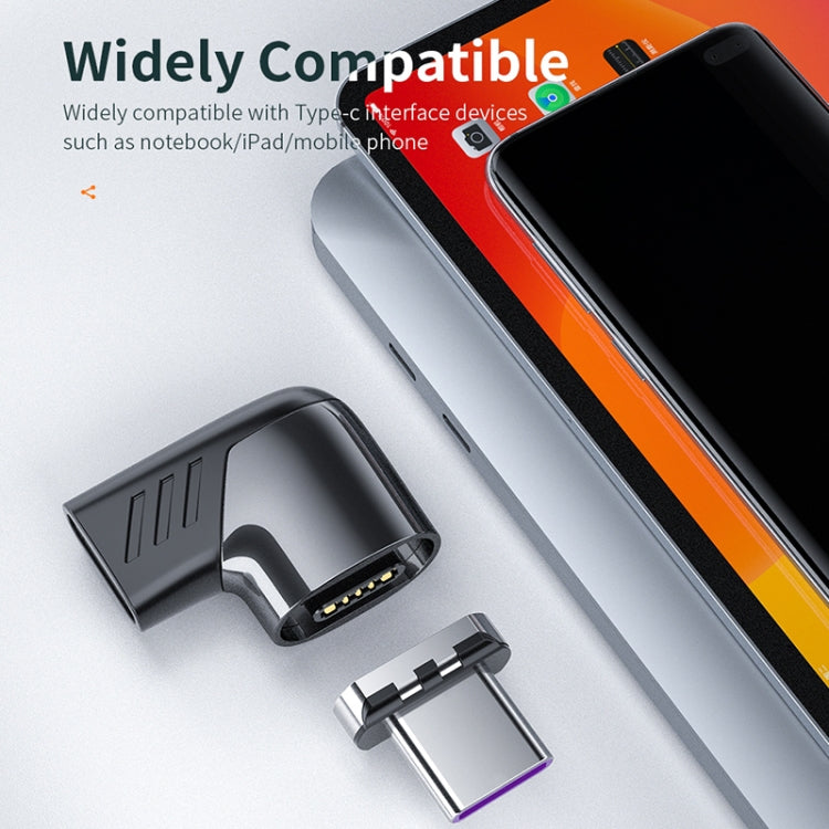 X20 120W PD USB-C / Type-C Female to USB-C / Type-C Elbow Magnetic Charging Adapter