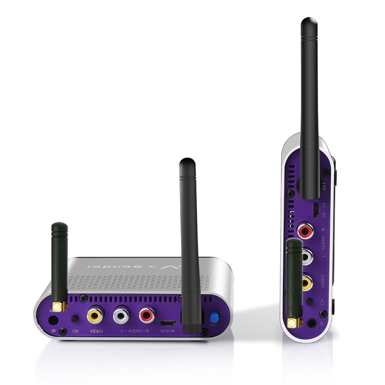 Measy AV240 2.4GHz Wireless Audio / Video Transmitter and Receiver with Infrared Return Function, Transmission Distance: 400m, AV240 Silver