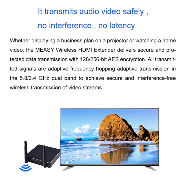 Measy FHD686-2 Full HD 1080P 3D 2.4GHz / 5.8GHz Wireless HD Multimedia Interface Extender 1 Transmitter + 2 Receiver, Transmission Distance: 200m, FHD686-2 (US Plug), FHD686-2 (AU Plug), FHD686-2 (EU Plug), FHD686-2 (UK Plug)