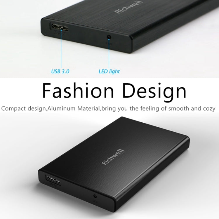 Richwell SATA R23-SATA-1TGB 2.5 inch USB3.0 Interface Mobile Hard Disk Drive, Capacity: 1TB, 1TB