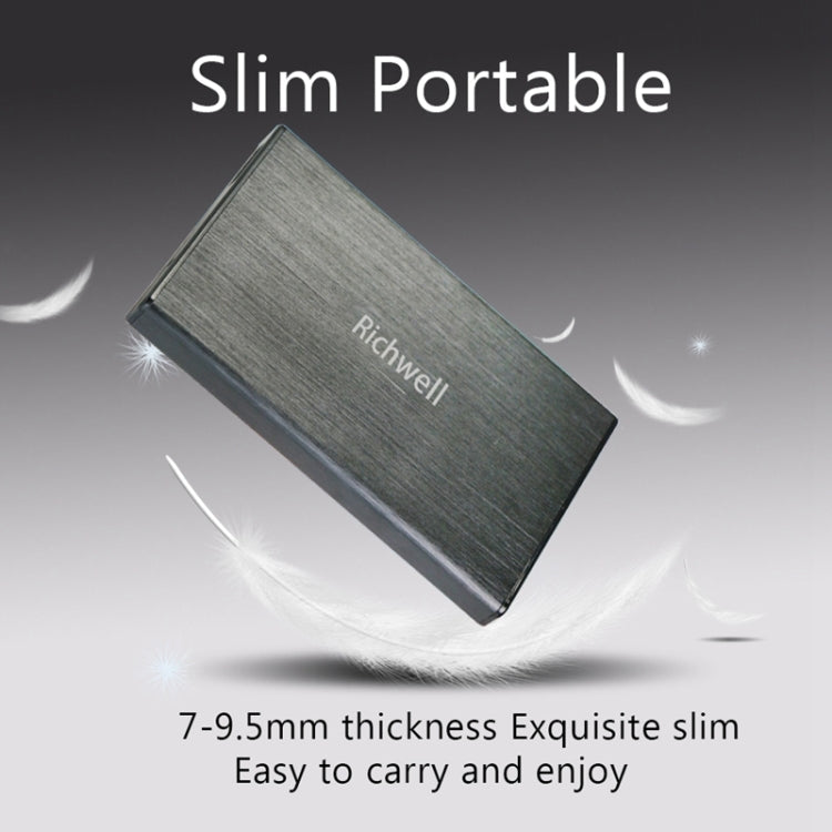 Richwell SATA R23-SATA-2TB 2TB 2.5 inch USB3.0 Interface Mobile Hard Disk Drive, 2TB
