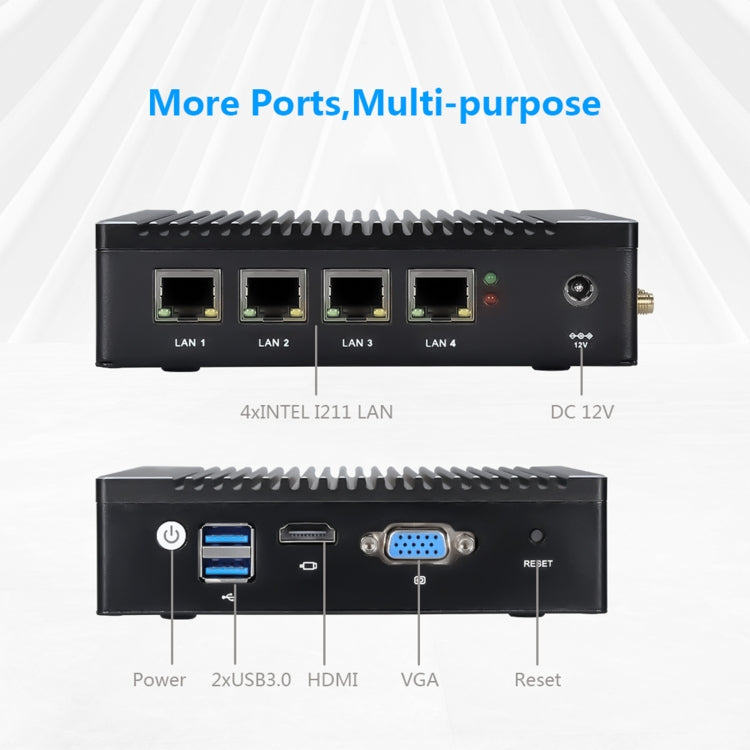 K660G4 Windows and Linux System Mini PC, Intel Celeron Processor N2840 Quad-Core 2M Cache,1.83GHz, up to 2.25GHz, 2GB RAM + 32GB SSD, 2GB+32GB