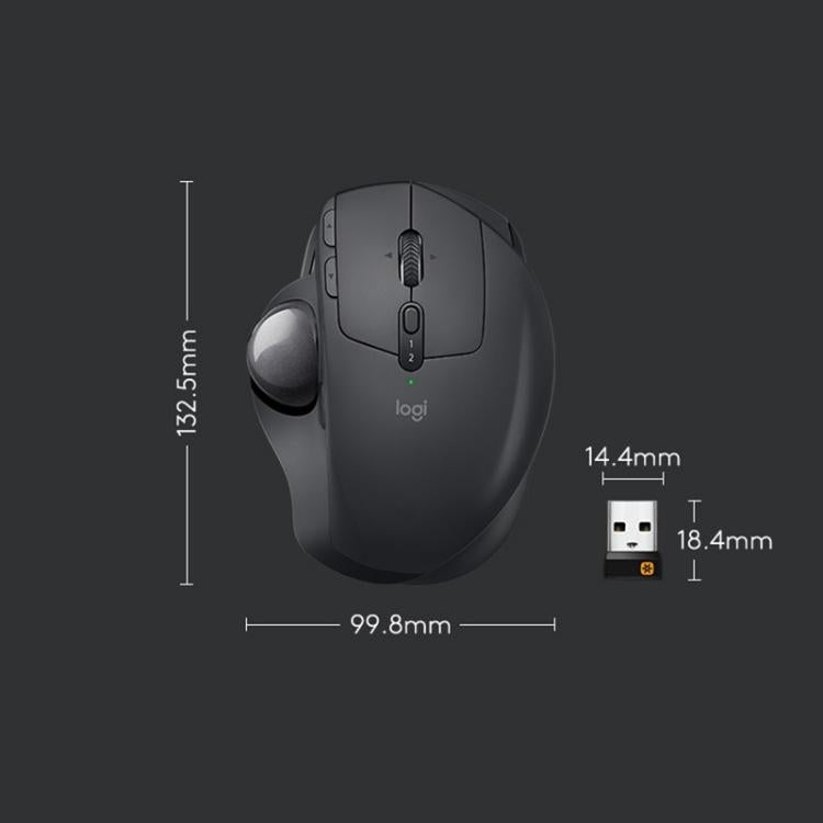 Logitech MX ERGO S 440DPI Bluetooth + Unifying Dual-mode Wireless Trackball Optical Mouse, MX ERGO S