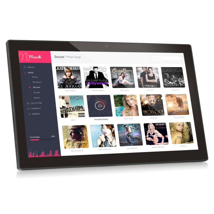 HSD-P514 18.5 inch LCD Touch Screen All in One PC with Holder, 2GB+16GB, Android 11 RK3568 Quad Core, 18.5 inch 2GB+16GB
