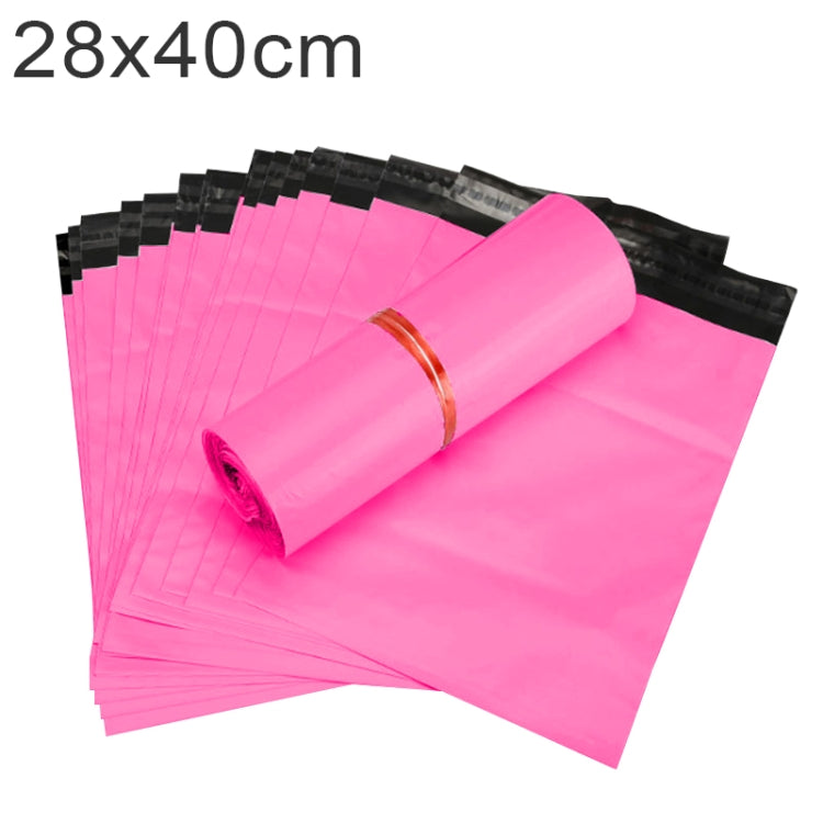 100 PCS / Roll Thick Express Bag Packaging Bag Waterproof Plastic Bag, Size: 28x40cm (Dark Grey), 28x40cm, White, 28x40cm, Pink, 28x40cm, Silver Grey