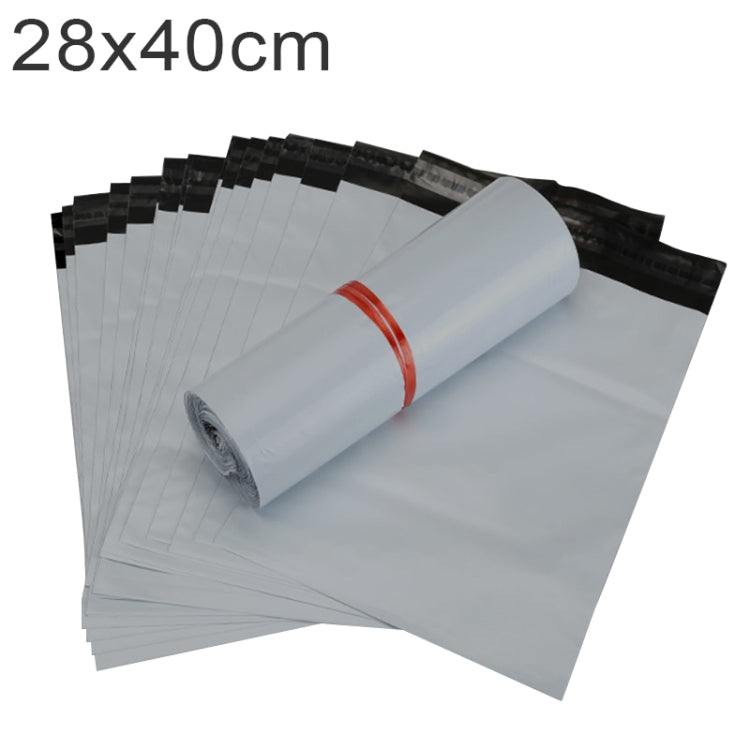 100 PCS / Roll Thick Express Bag Packaging Bag Waterproof Plastic Bag, Size: 28x40cm (Dark Grey), 28x40cm, White, 28x40cm, Pink, 28x40cm, Silver Grey