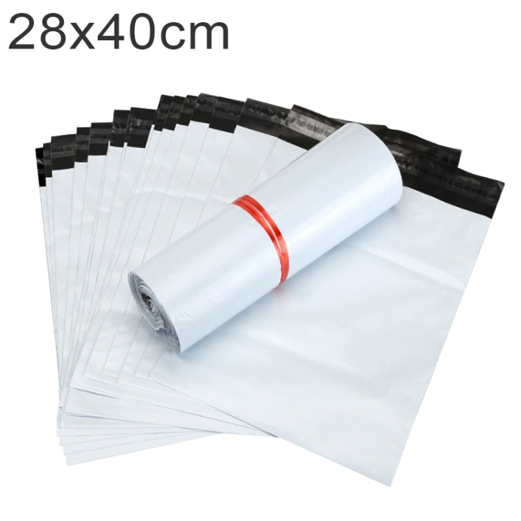 100 PCS / Roll Thick Express Bag Packaging Bag Waterproof Plastic Bag, Size: 28x40cm (Dark Grey), 28x40cm, White, 28x40cm, Pink, 28x40cm, Silver Grey