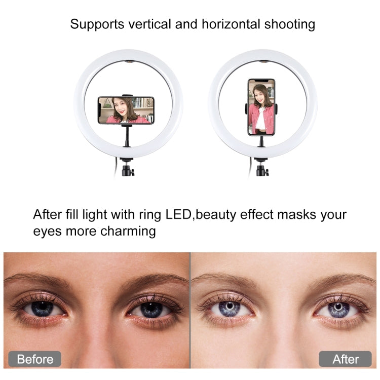 PULUZ 11.8 inch 30cm RGB Light 1.1m Tripod Mount Dimmable LED Ring Vlogging Selfie Photography Video Lights Live Broadcast Kits with Cold Shoe Tripod Ball Head & Phone Clamp, 12 inch RGB+Tripod(EU), 11.8 inch RGB+Tripod(AU)