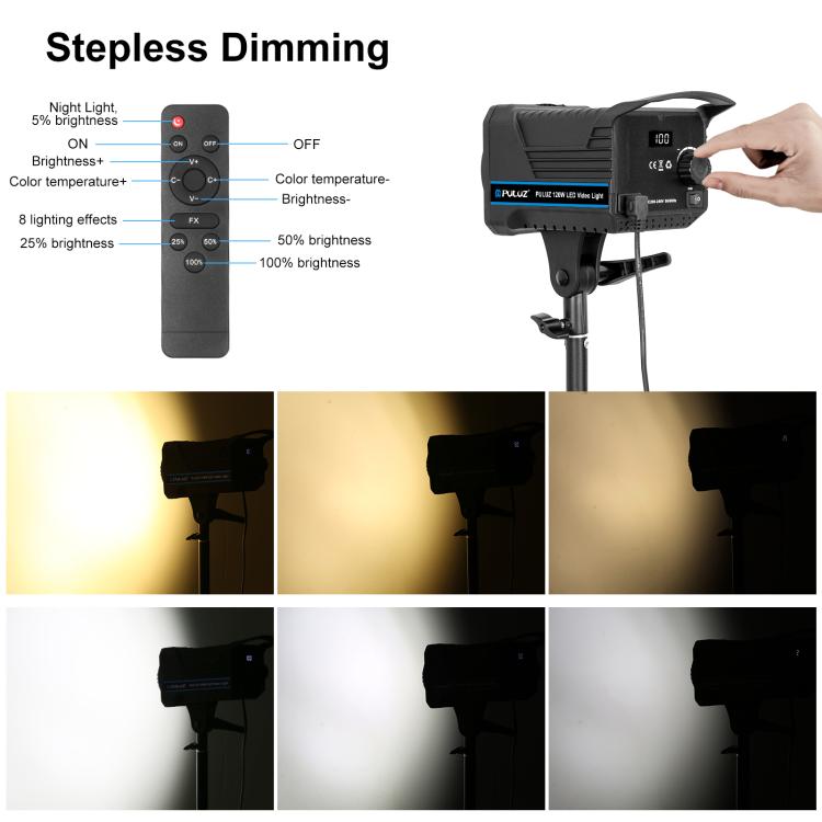 PULUZ 120W Photo Studio Strobe Flash Light Kit with Softbox Reflector & Tripod, 120W 2700K-6500K Light Kit US Plug, 120W 2700K-6500KK Light Kit EU Plug, 120W 2700K-6500K Light Kit UK Plug