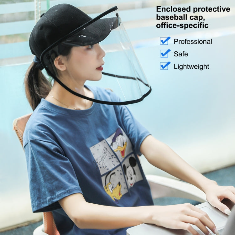 50 PCS Anti-Saliva Splash Anti-Spitting Anti-Fog Anti-Oil Protective Baseball Cap Mask Removable Face Shield, Baseball Cap Mask 50 Pack, 50 PCS Baseball Cap Mask/Red