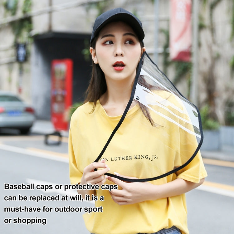 50 PCS Anti-Saliva Splash Anti-Spitting Anti-Fog Anti-Oil Protective Baseball Cap Mask Removable Face Shield, Baseball Cap Mask 50 Pack, 50 PCS Baseball Cap Mask/Red