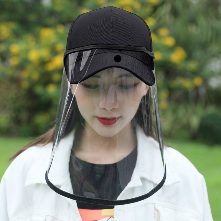50 PCS Anti-Saliva Splash Anti-Spitting Anti-Fog Anti-Oil Protective Baseball Cap Mask Removable Face Shield, Baseball Cap Mask 50 Pack, 50 PCS Baseball Cap Mask/Red