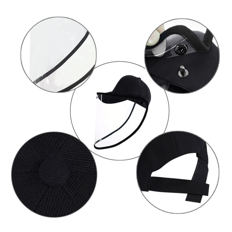 50 PCS Anti-Saliva Splash Anti-Spitting Anti-Fog Anti-Oil Protective Baseball Cap Mask Removable Face Shield, Baseball Cap Mask 50 Pack, 50 PCS Baseball Cap Mask/Red