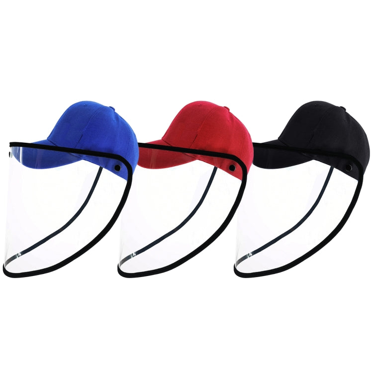 50 PCS Anti-Saliva Splash Anti-Spitting Anti-Fog Anti-Oil Protective Baseball Cap Mask Removable Face Shield, Baseball Cap Mask 50 Pack, 50 PCS Baseball Cap Mask/Red