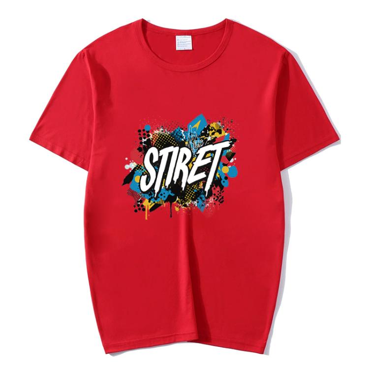 Round Neck Modal Short Sleeve T-shirt Custom Made Print Your Demand, Size: L, L, POD T-shirt