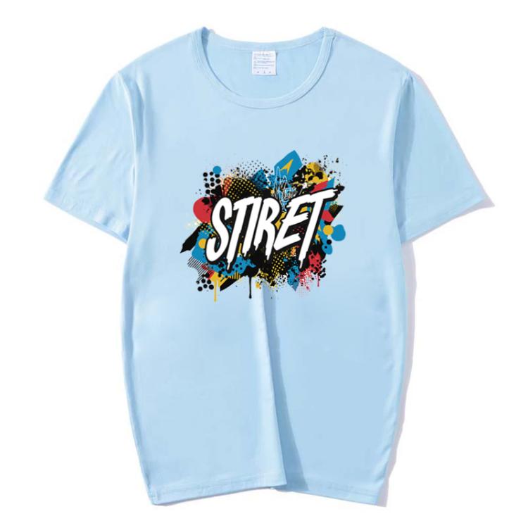 Round Neck Modal Short Sleeve T-shirt Custom Made Print Your Demand, Size: L, L, POD T-shirt