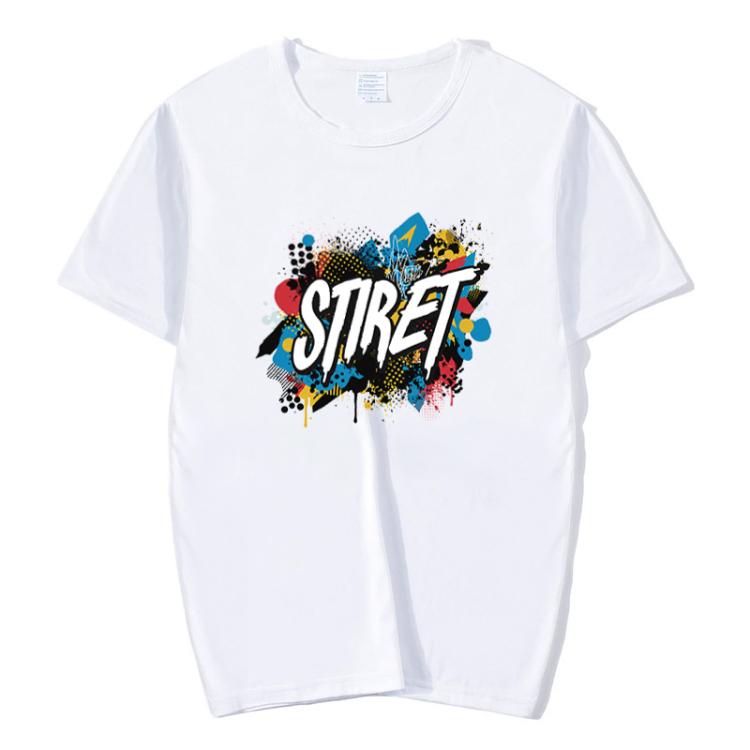 Round Neck Modal Short Sleeve T-shirt Custom Made Print Your Demand, Size: L, L, POD T-shirt