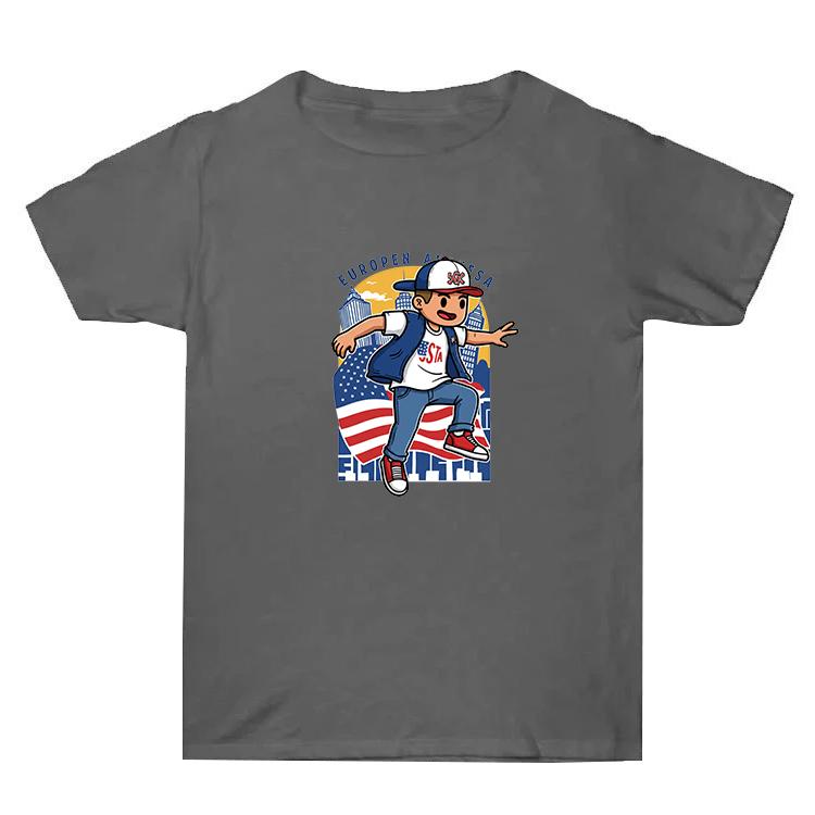 Summer Baggy Cotton Short Sleeve T-shirt Custom Made Print On Your Demand, Size: XXL, XXL