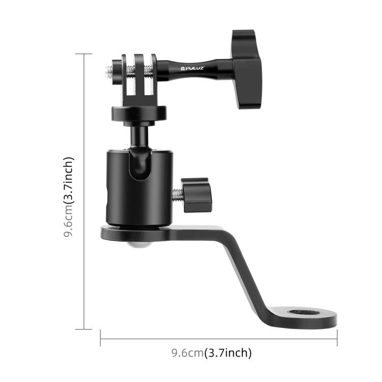 PULUZ Motorcycle Rearview Mirror Aluminum Alloy Action Camera Holder Mount, Rearview Mirror Mount