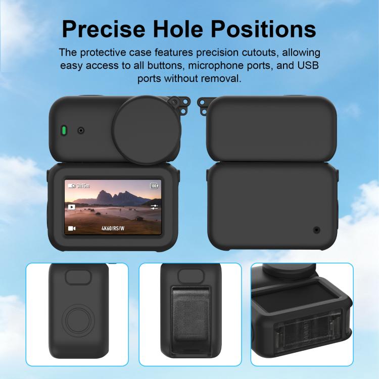 For DJI Osmo Nano Transmission Module & Lens & Body 3 in 1 Silicone Protective Cover, For DJI Osmo Nano