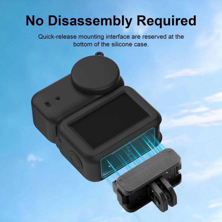 For DJI Osmo Nano Transmission Module & Lens & Body 3 in 1 Silicone Protective Cover, For DJI Osmo Nano