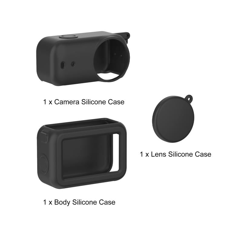For DJI Osmo Nano Transmission Module & Lens & Body 3 in 1 Silicone Protective Cover, For DJI Osmo Nano